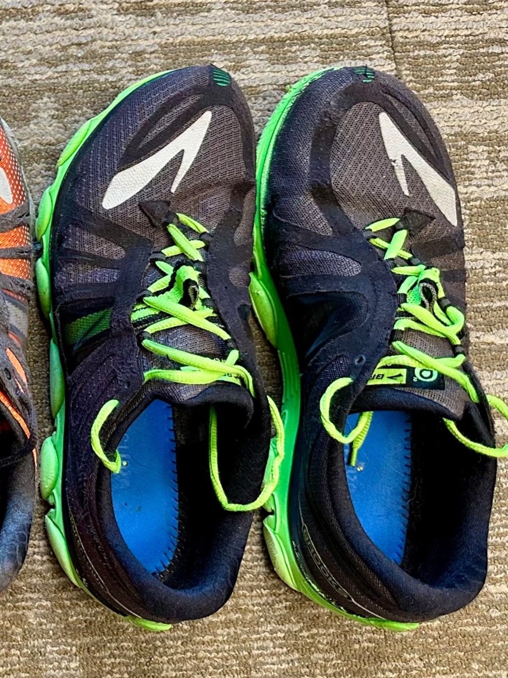 BROOKS PURE FLOW 2, size 12, neon green/black, mens